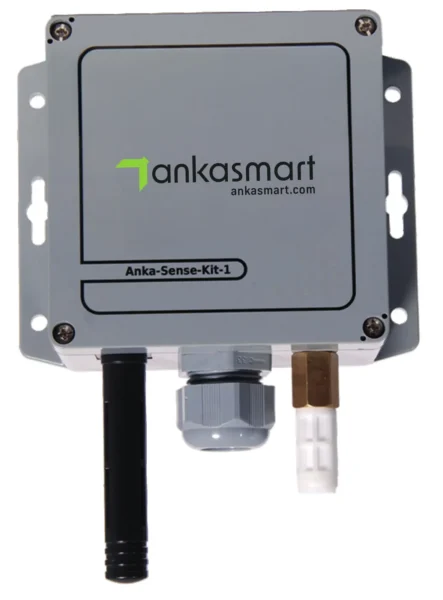 Anka Sense Kit-1 nem korumalı CO₂, sıcaklık ve nem sensör kiti, kablo rakorlu gövde
